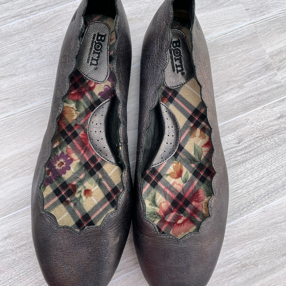 Born gray/blue metallic Flats Comfortable Slip-On Loafers